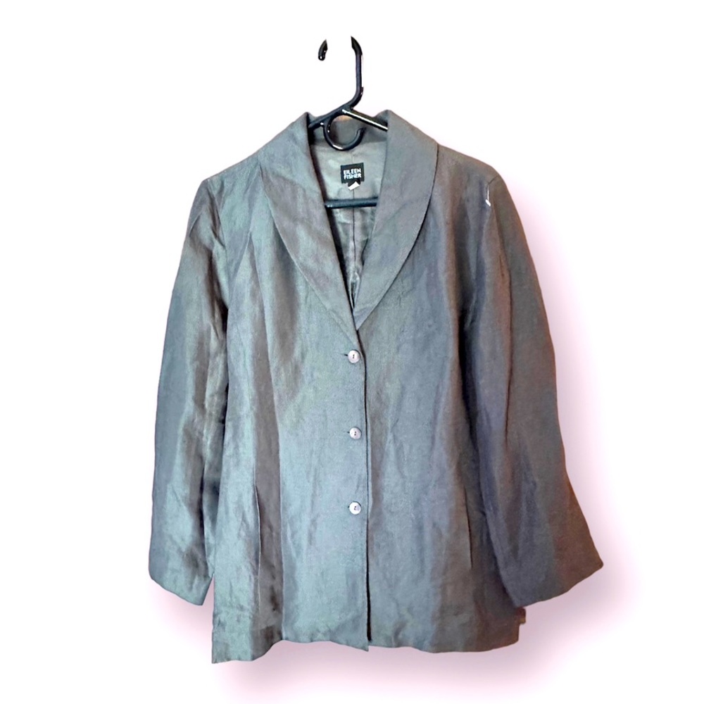NWOT Eileen Fisher linen/silk blazer Sz. Large